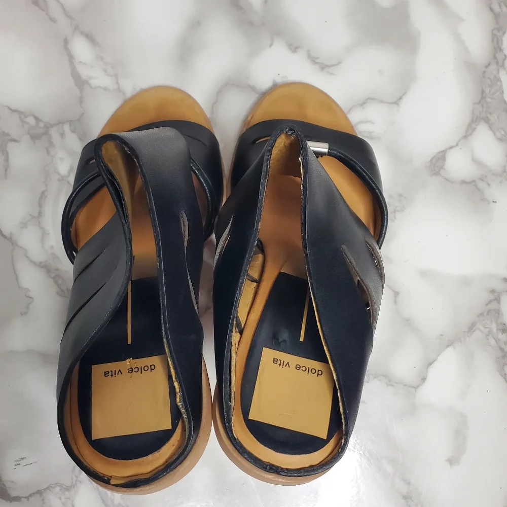 Dolce Vita Black Women's Heeled Sandals Size 6 - Picture 3 of 7